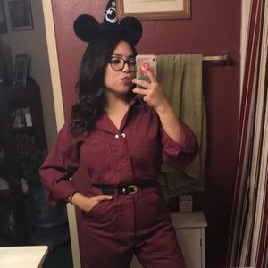 BIG BUD PRESS CRANBERRY RED JUMPSUIT